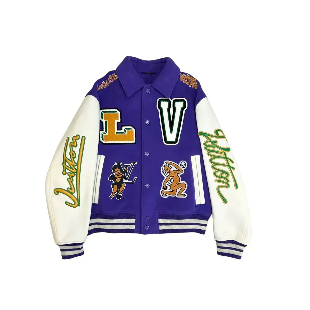 Jaqueta Louis Vuitton Runaway Frog Varsity Purple